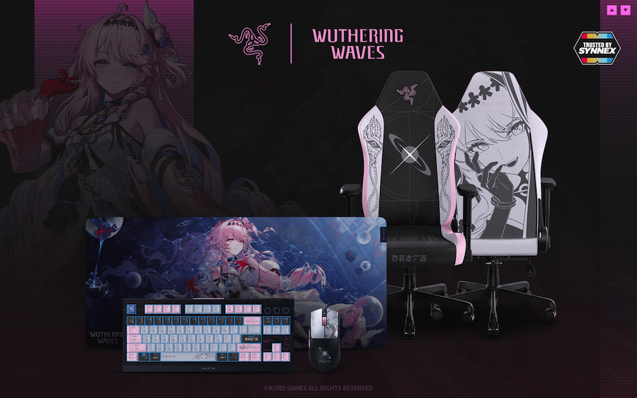 Razer เผยโฉมคอลเลกชัน ‘Wuthering Waves' เซ็ตอุปกรณ์เกมมิ่งดีไซน์พิเศษสำหรับเกมเมอร์